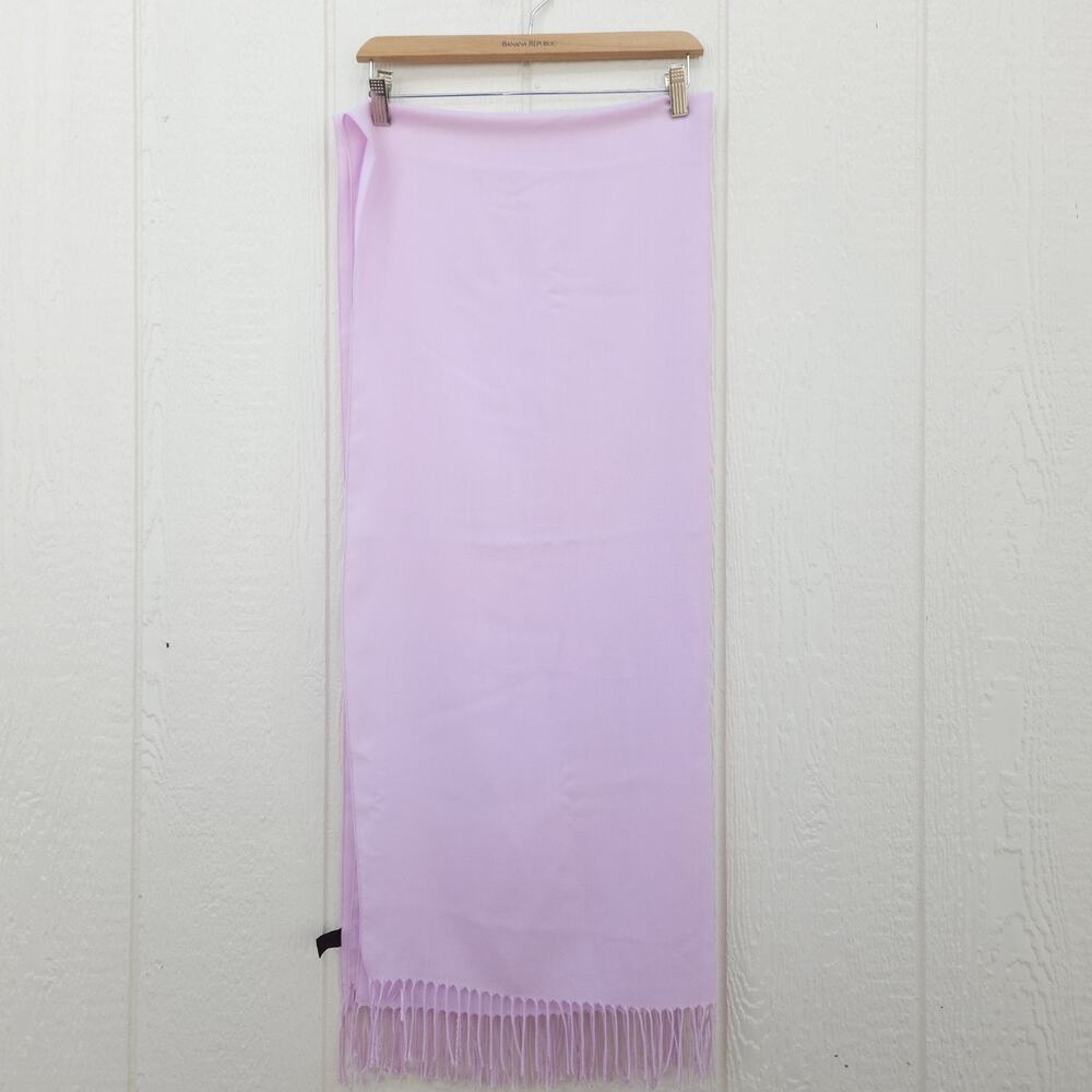 PASHMINA‎ Scarf Poly Viscose Blend Shawl Wrap Lavender Travel Cruise Italy 74x31